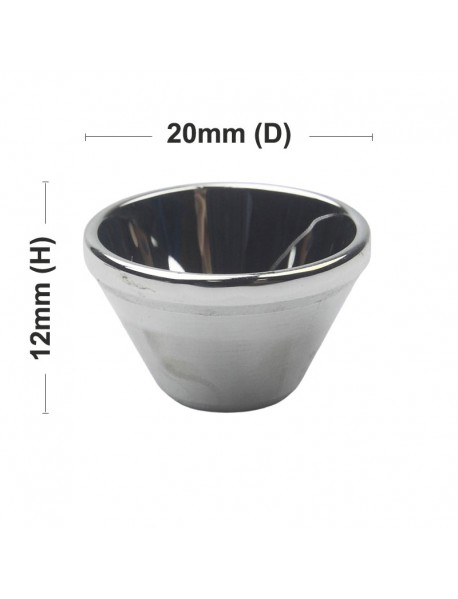 20mm (D) x 12mm (H) SMO Aluminum Reflector