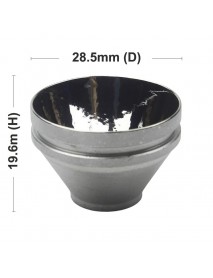 28.5mm (D) x 19.6mm (H) OP Aluminum Reflector for XHP70 LED