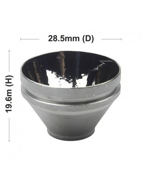 28.5mm (D) x 19.6mm (H) OP Aluminum Reflector for XHP70 LED