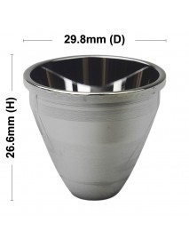 29.8mm (D) x 26.6mm (H) SMO Aluminum Reflector for XHP50 LED 29.8mm (D) x 26.6mm (H) SMO Aluminum Reflector for XHP50 LED