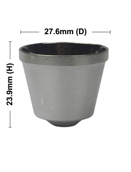 27.6mm (D) x 23.9mm (H) OP Aluminum Reflector for 3535 LED