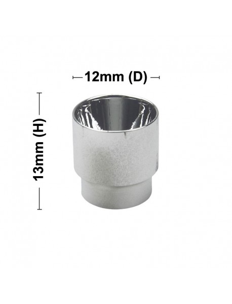 12mm (D) x 13mm (H) SMO Aluminum Reflector for XPE XPG 12mm (D) x 13mm (H) SMO Aluminum Reflector for XPE XPG