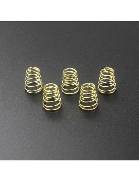 8mm (D) x 9mm (H) Gold Plated Bronze Spring (5 pcs)