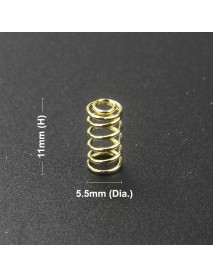 5.5mm (D) x 11mm (H) Gold Plated Spring (5 pcs)