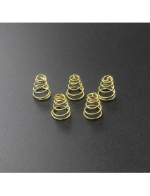 9mm (D) x 10mm (H) Gold Plated Spring (5 pcs)
