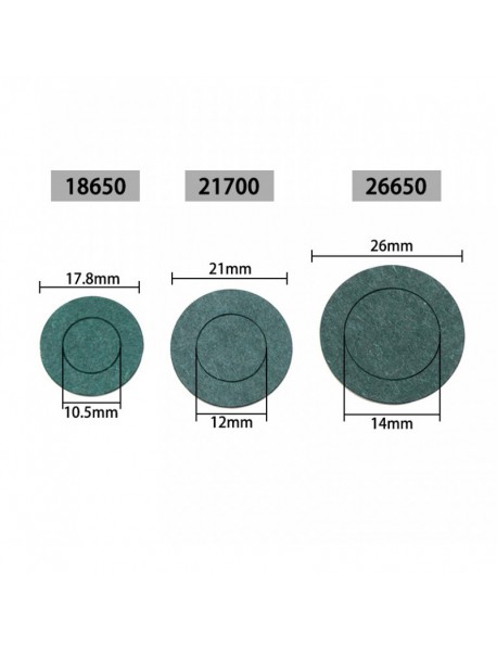 18650 26650 32650 21700 Li-ion Battery Insulation Gasket (10 PCS)