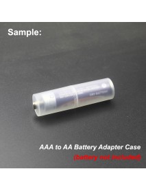 AAA to AA Battery Adapter Case with Aluminum Bottom Cap