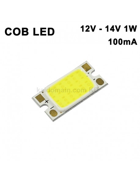 20mm (L) 12V 1W 100mA 100 Lumens COB LED