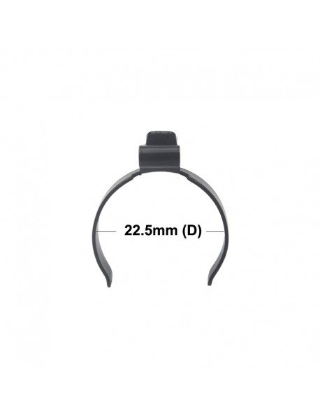 51mm (L) x 22.5mm (D) Stainless Steel Flashlight Pocket Clip