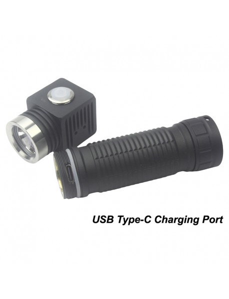 K29D 21700 USB Type-C Rechargeable LED Flashlight Host