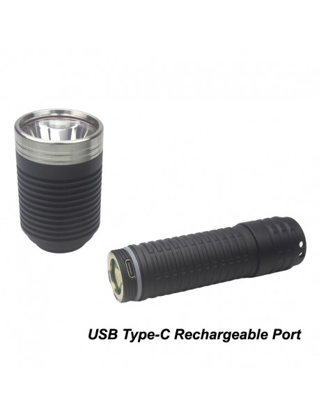 K2G 21700 USB Type-C Rechargeable LED Flashlight Host