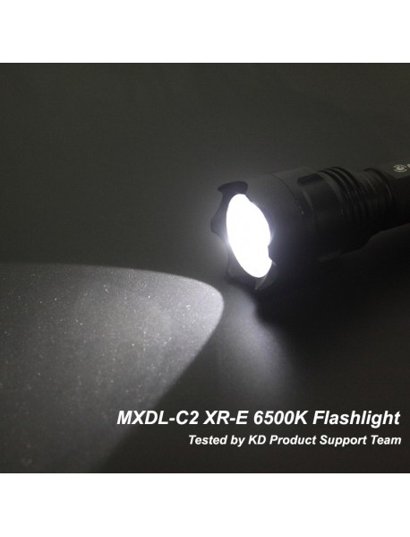 MXDL-C2 XR-E White 6500K 400 Lumens 3-Mode 18650 LED Flashlight