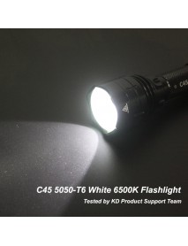C45 5050-T6 6500K 1000 Lumens 5-Mode 18650 LED Flashlight