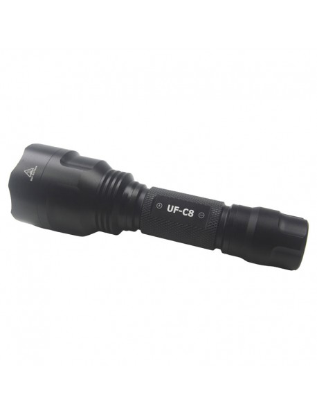 UF-C8 XP-L HD 6500K 1000 Lumens 5-Mode 18650 LED Flashlight