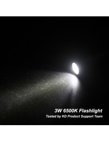 3W 6500K 100 Lumens 1-Mode AAA EDC Flashlight
