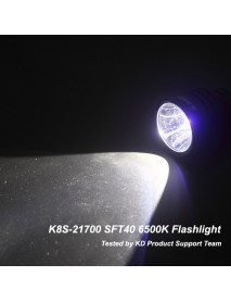 KDIY K8S-21700 SFT40 2000 Lumens High Power 21700 Flashlight