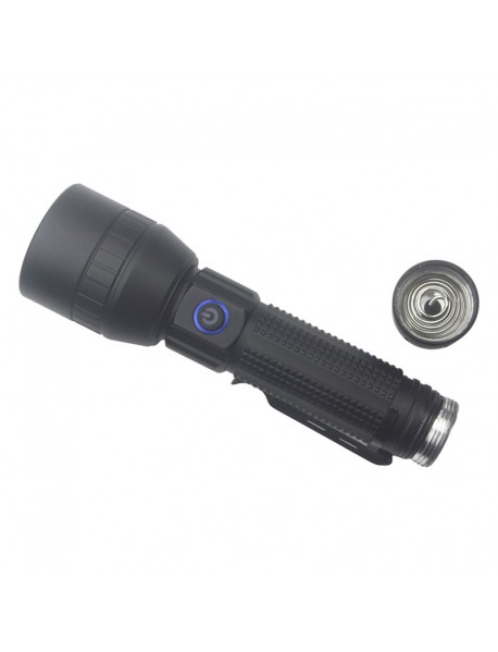 Z44 1200 Lumens 4-Mode Type-C Rechargeable Zoomable 21700 Flashlight (Battery Included)