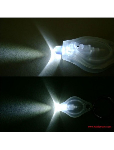 F5mm White Light LED Keychain