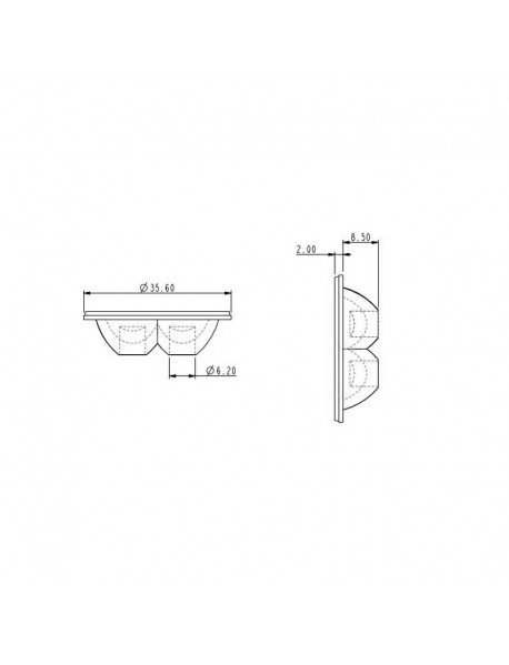 4-in-1 35.6mm (D) 45 Degree PMMA Optical Lens