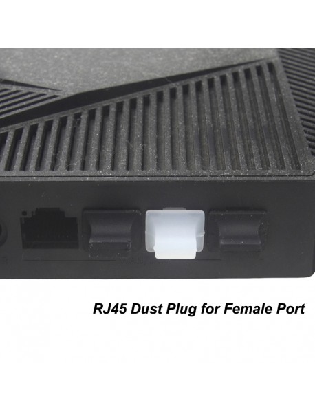 RJ45 Female Port Silicone Dust Plug (5 PCS)