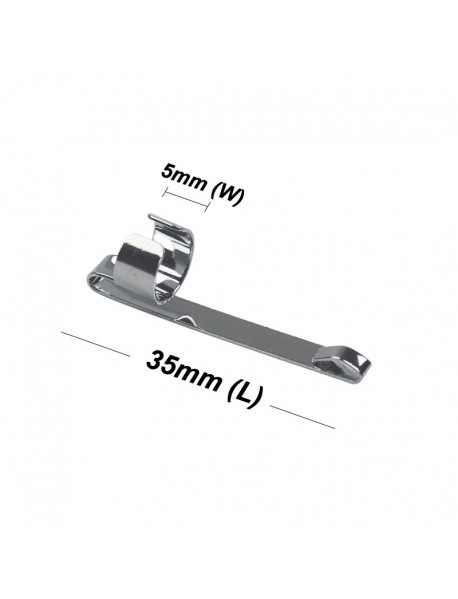 35mm (L) Stainless Steel Pen Pocket Clip
